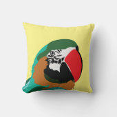 オウムカラフル鳥 クッション (正面)