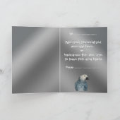 オウムカードをカスタマイズ アフリカン グレー グリーティング カード (内部)