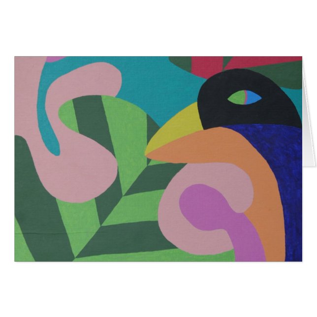 オウムカード (正面横)