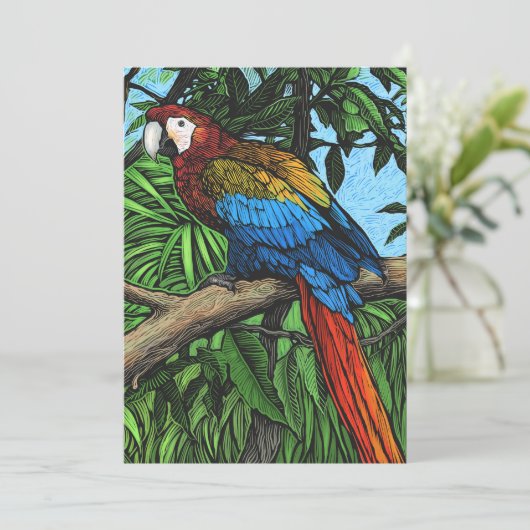 オウムカード 案内状 (スタンド正面)