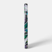 オウムガイの貝アバロンと真珠 iPhoneケース (左側面)