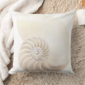 オウムガイの貝、クローズアップ クッション (ブランケット)