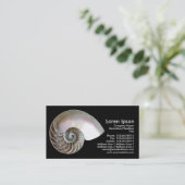 オウムガイの貝-黒 名刺 (スタンド正面)