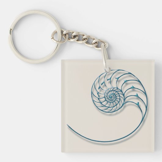 オウムガイ2 キーホルダー (正面)