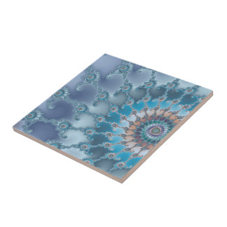 オウムガイ-フラクタルの芸術 タイル