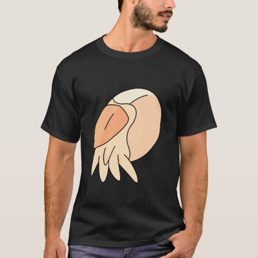 オウムガイ 水中 頭足類 楽しい Tシャツ (正面)