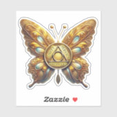 オウムシンボル蝶Unityサービス回復 シール (シート)