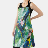 オウムジャングルバかわいらしード エプロン (インサイチュ)