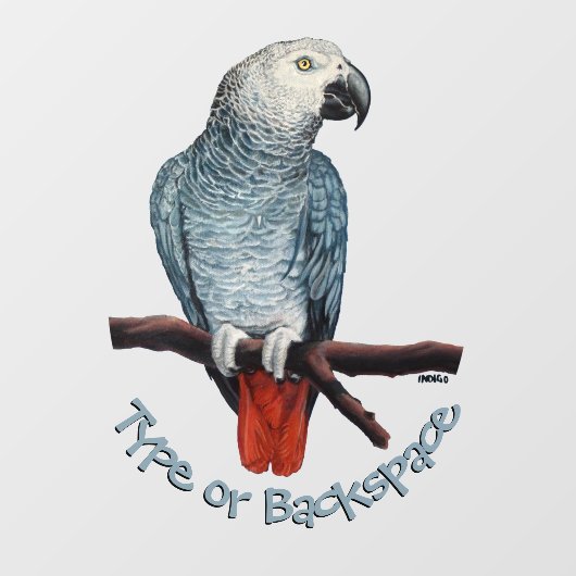 オウムデカールパーソナライズされたオウムのアートウィンドウにしがみつく ウィンドウサイン (シート)