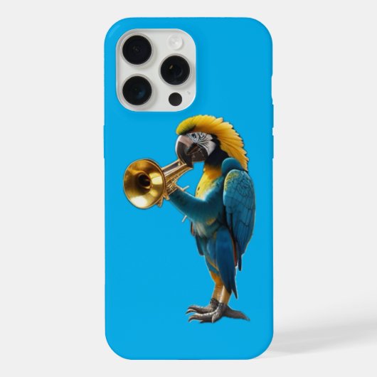オウムトランペット奏者 iPhoneケース (裏面)