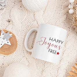 オウムハッピージョイーフリークリスマス コーヒーマグカップ