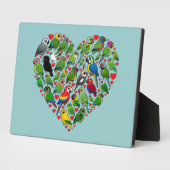 オウムハート フォトプラーク (側面)