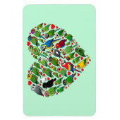 オウムハート マグネット (縦)