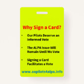 オウムパイロットが私たちの未来に資金を バッジ (裏面)