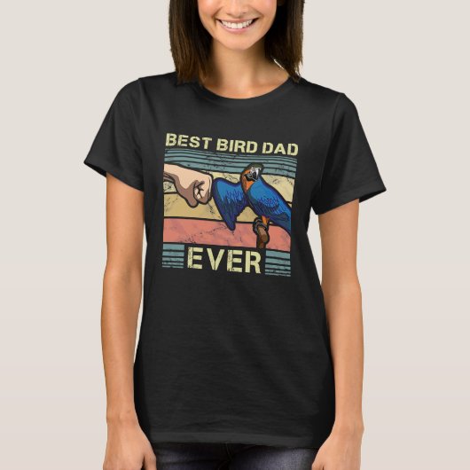 オウムパパ鳥の愛好家の動物の父 Tシャツ (正面)