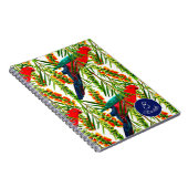 オウムパーソナライズされたク ノートブック (右側)