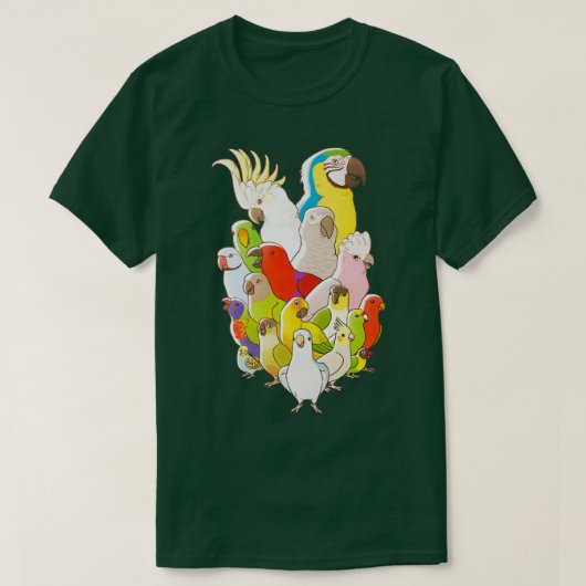 オウムパーティー Tシャツ (デザイン正面)