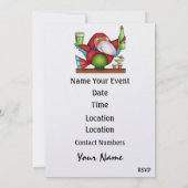 オウムビーチパーティの招待状- SRF 招待状 (裏面)