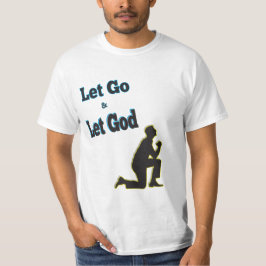 オウムブルーマン祈ズひざまずいて神を手放す Tシャツ