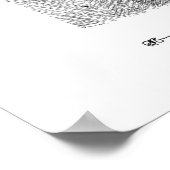 オウムプリント ポスター (角)