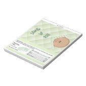 オウムベビーシャワーキャンディバーラッパーパーティーの好意 ノートパッド (回転)