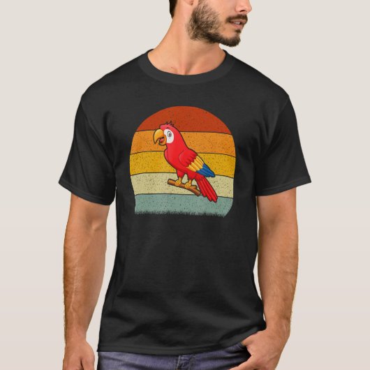 オウムレトロスタイルヴィンテージ Tシャツ (正面)