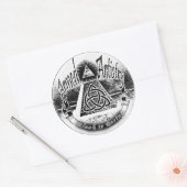 オウムロゴ ラウンドシール (封筒)