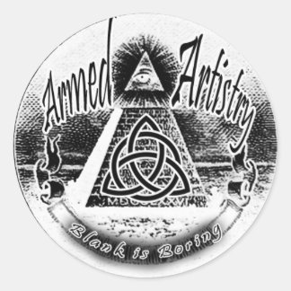 オウムロゴ ラウンドシール