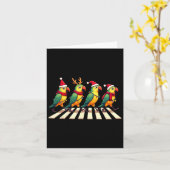 オウム交差点ロードクリスマス カード (黄色い花)