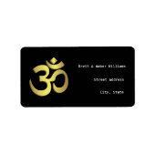 オウム住所 シール (正面)