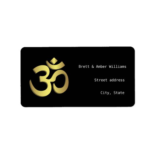 オウム住所 シール (正面)