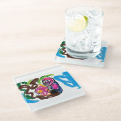 オウム夏 ガラスコースター (アングル)