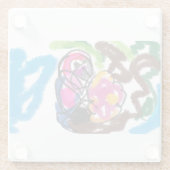 オウム夏 ガラスコースター (裏面)