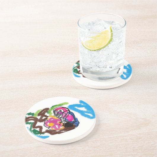 オウム夏 コースター (側面)