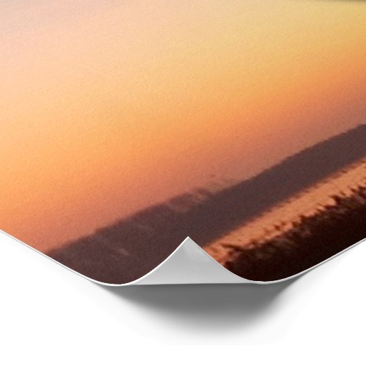 オウム夕日 ポスター (角)