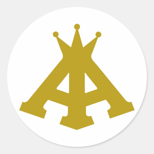 オウム実在 ラウンドシール (正面)