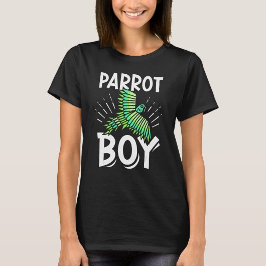 オウム少年オウム動物ペットかわいい Tシャツ (正面)