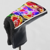 オウム島のグロー ゴルフヘッドカバー (3/4 正面)