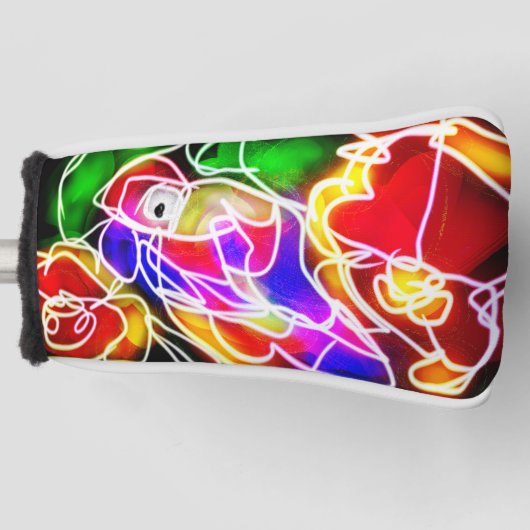 オウム島のグロー ゴルフヘッドカバー (正面)