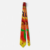 オウム曲線タイ ネクタイ (正面)