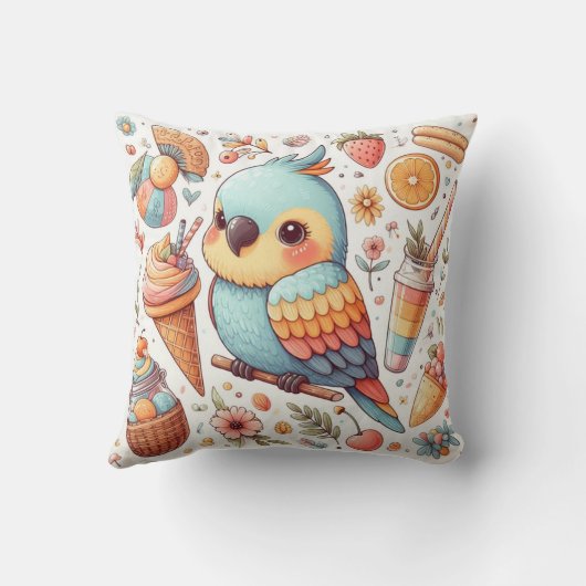 オウム枕 クッション (裏面)