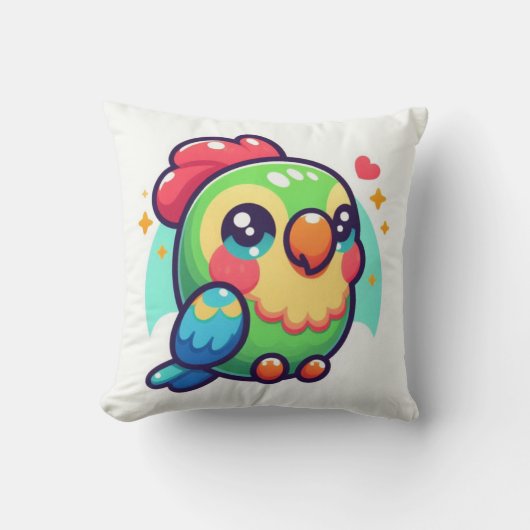 オウム枕 クッション (正面)