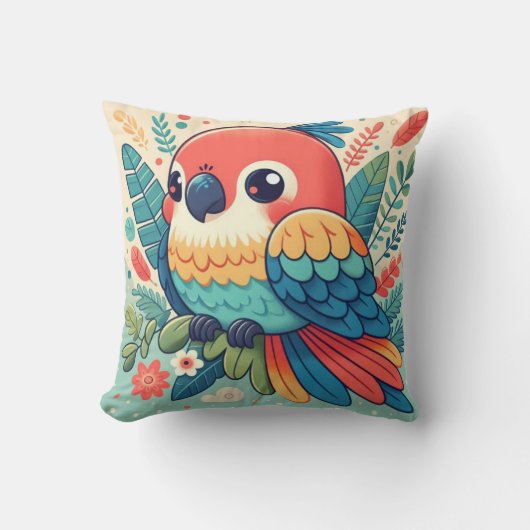 オウム枕 クッション (正面)