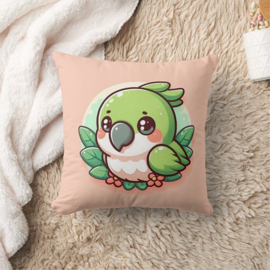 オウム枕 クッション (ブランケット)