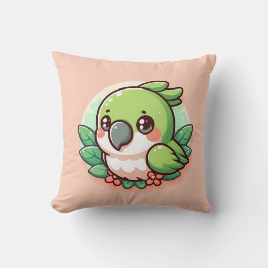 オウム枕 クッション (正面)