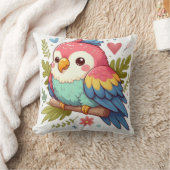 オウム枕 クッション (ブランケット)