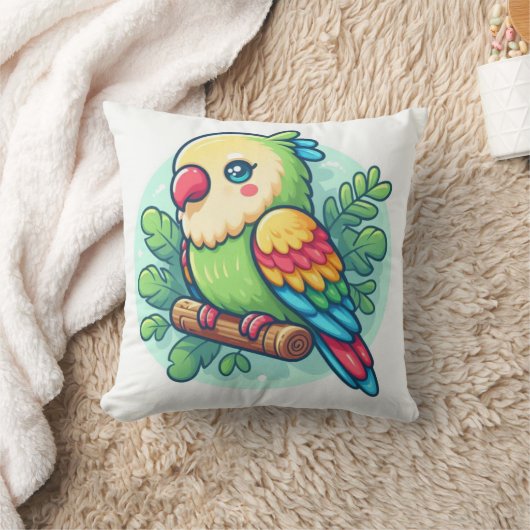 オウム枕 クッション (ブランケット)