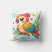 オウム枕 クッション (正面)