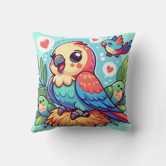 オウム枕 クッション (裏面)