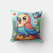 オウム枕 クッション (正面)